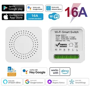 Smart wireless control light switch, DIY circuit breaker switch, Wi-Fi, supports Alexa, Google Home, Ewelink, 2 Way, 16th 10 Main Sales Intelligent Remote Control - №5