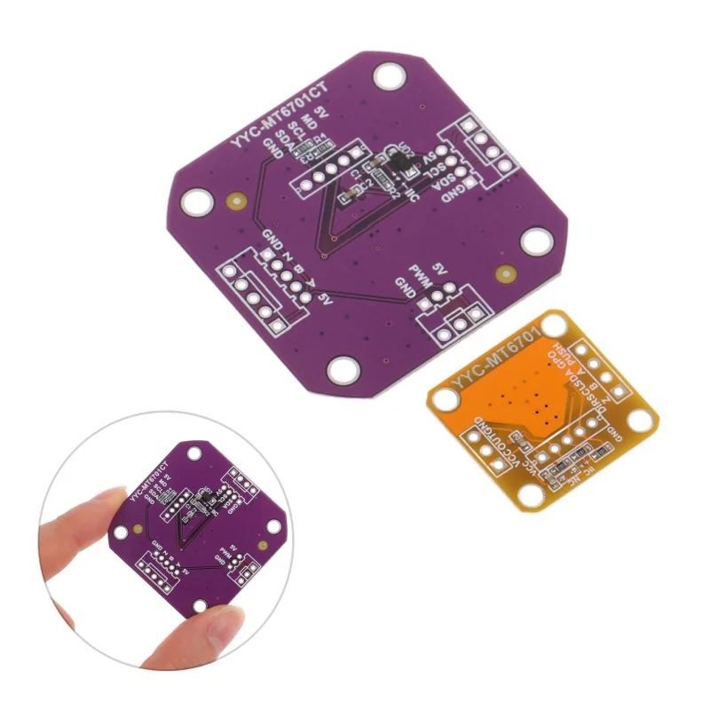 1 шт., магнитный энкодер MT6701, модуль датчика угла измерения магнитной индукции, 14 бит, высокая точность, отлично заменяет AS5600