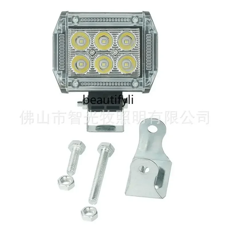 

S23 External square car LED light, hot-selling 6 lamp beads, motorcycle super bright LED headlights 1065