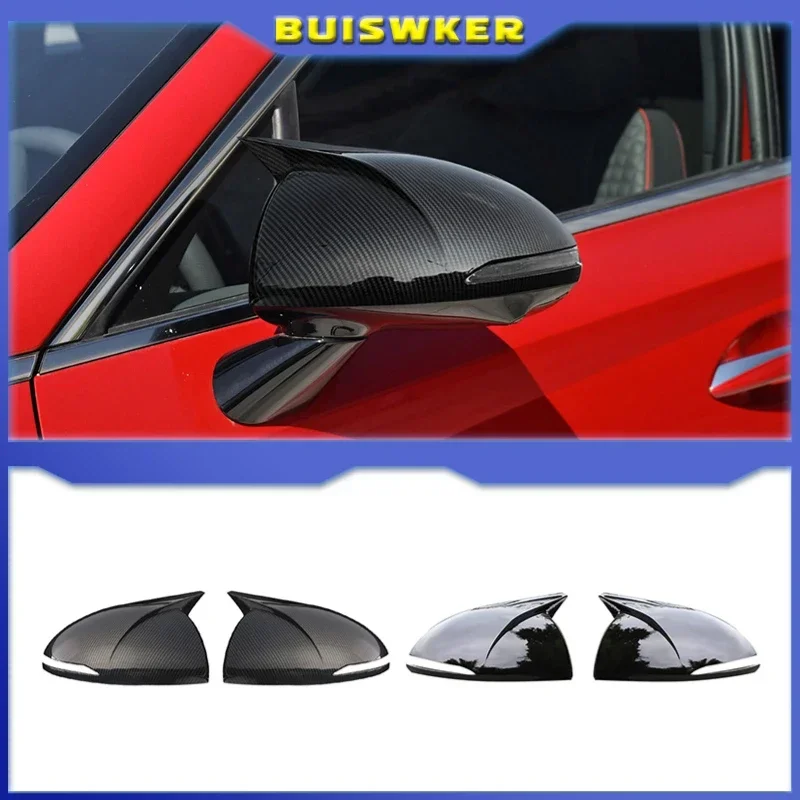 

Carbon Fiber Side Wing Mirror Rearview Mirror Cover Shell Cap Housing Replace for Hyundai Sonata DN8 2020 2021