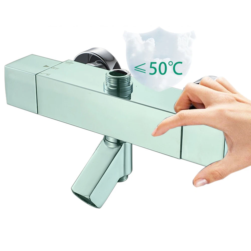 

Premium Chrome Bathroom Thermostatic Bath Shower Mixer Taps Accurate Temperature Control and Easy Installation