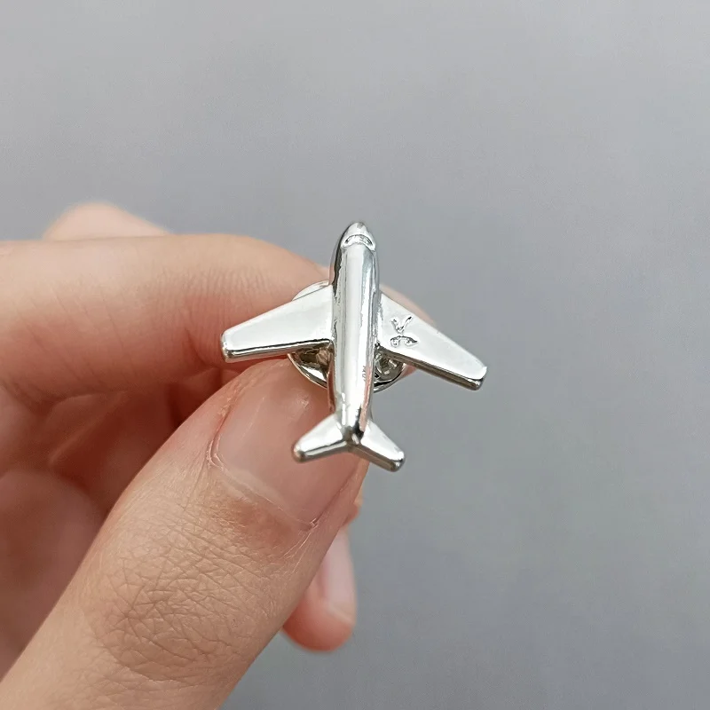 Interesting Scissor Planes Alloy Brooches Collar Needle Men/Women Hat Shirt Collar Pin Party Daily Accessory Backpack Decoration