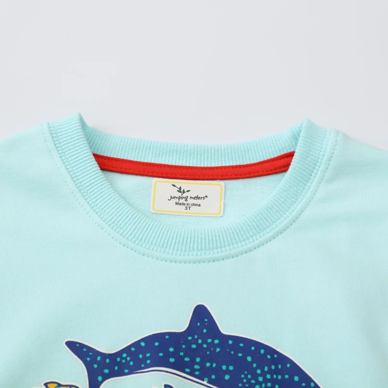 Jumping Meters 2-7T New Design Boys Girls Sweatshirts Animals Print Hooded Shirts Kids Clothes Long Sleeve Autumn Tops