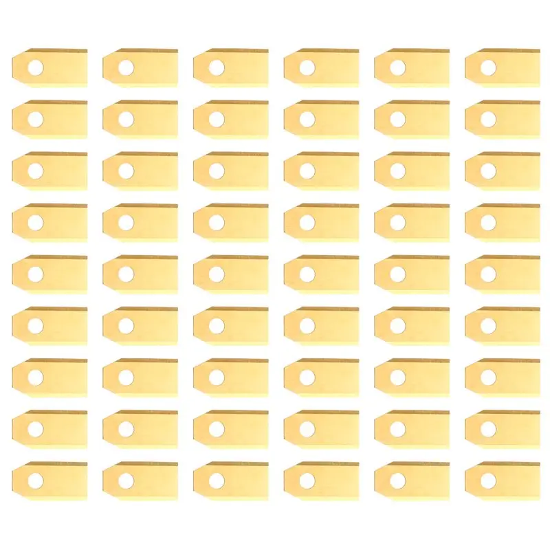 

Replacement Blades 54PCS For ECOVACS GOAT Robotic Lawn Mower With Screws Included Gold
