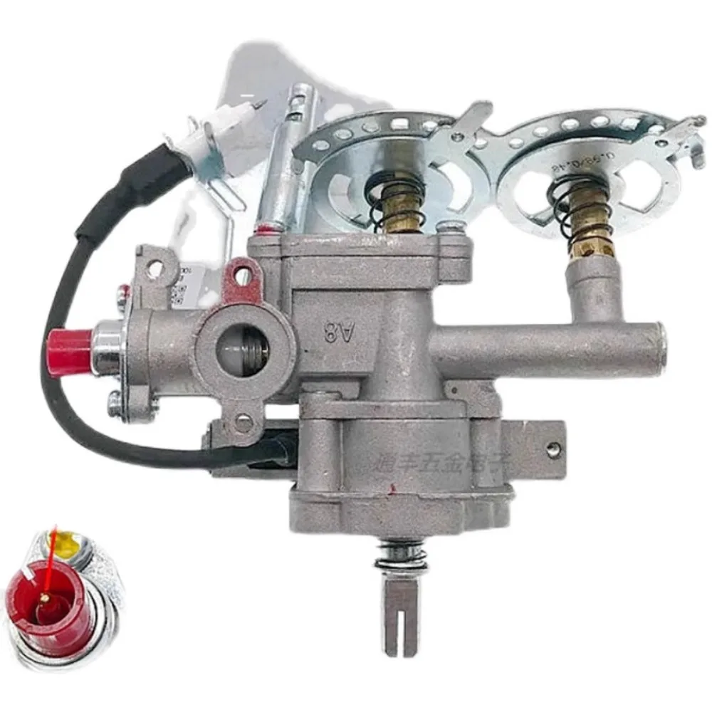 مجموعة مفاتيح موقد غاز الجسم ذات الصمام الحراري، إشعال الغاز الطبيعي وحماية من اللهب مع مفتاح صمام الملف اللولبي #5