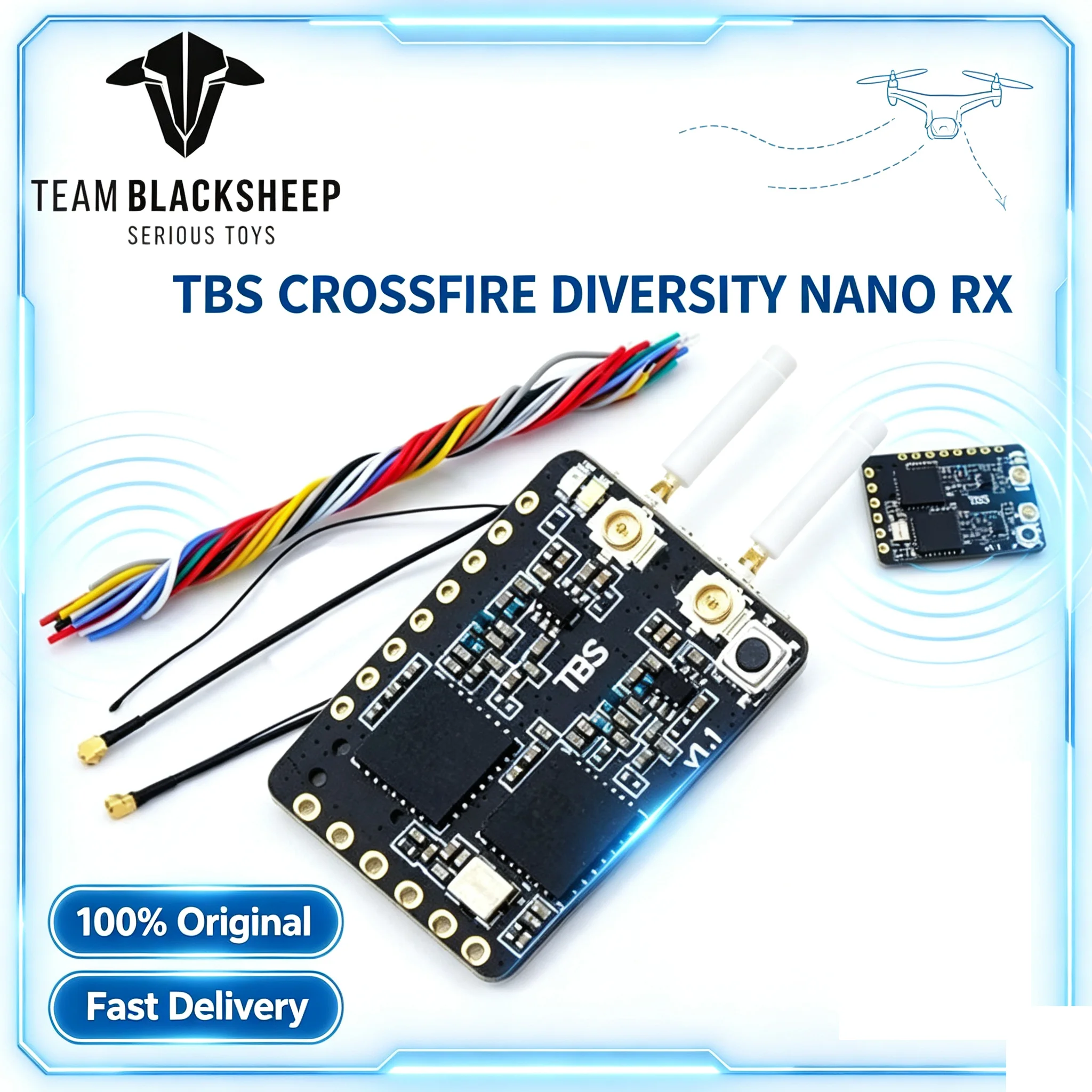 Tbs Fpv Crossfire - 100%Original TBS CROSSFIRE DIVERSITY NANO RX