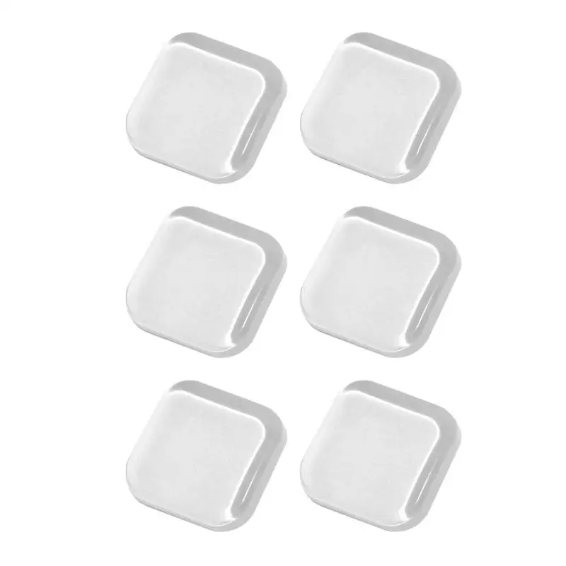 Door Knob Wall Protector Guard Door Bumper 6pcs Transparent Reduce Noise Protection Pad For Doors Refrigerator Doors Walls