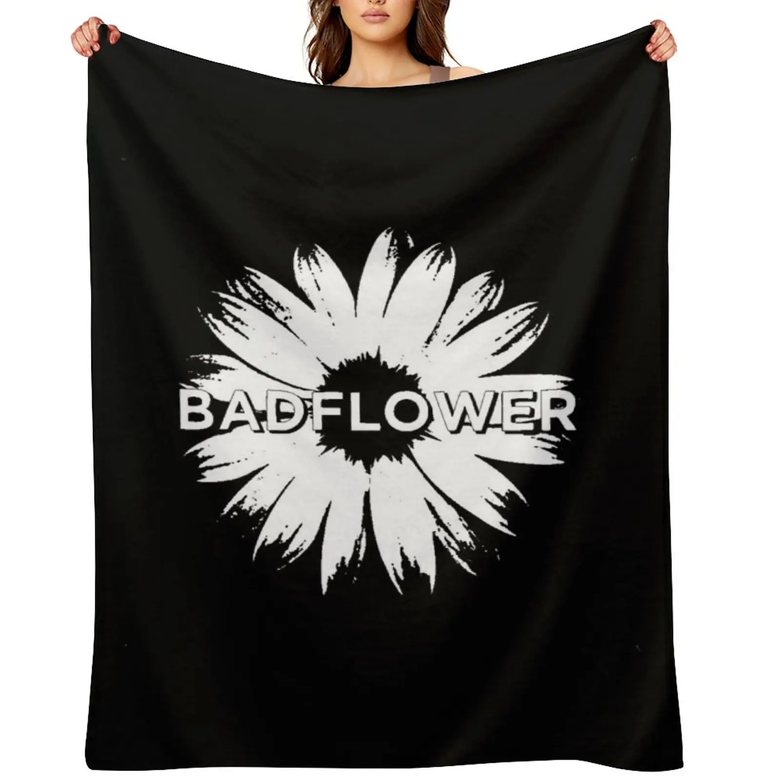 Badflower Daisy Throw Blanket Sofas anime Thermals For Travel Multi-Purpose Blankets