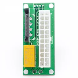 1pcs Desktop ATX 24PIN Dual PSU Power Synchronizer Start Extender Cable Card adapter for Bitcoin Mining add2psu