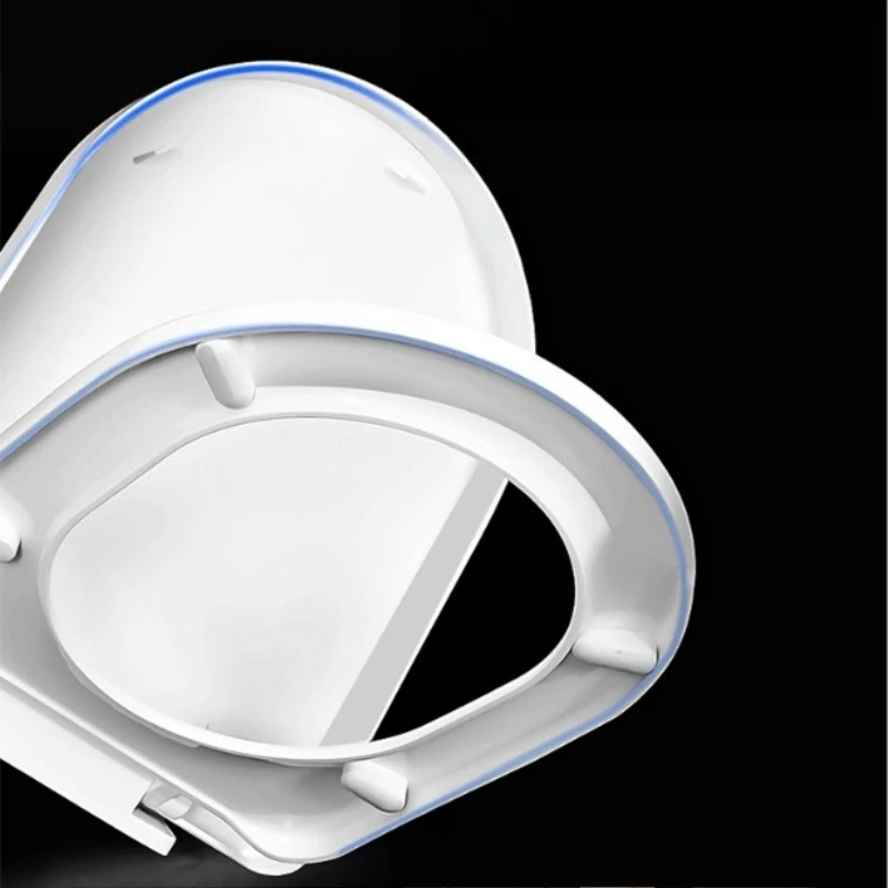 Toilet Seat Cover Universal Soft Close Toilet Lid Replacement for Home Bathroom WC, Round Oval Toilet Seat