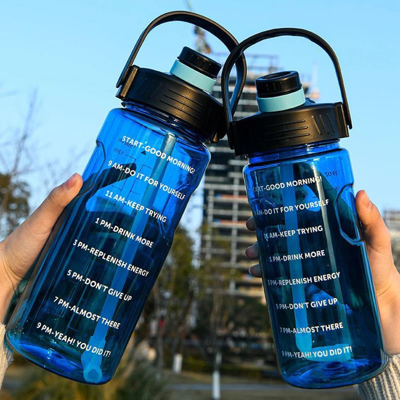 1.5/2/3L Bottled Large Capacity Sports Water Cup Leak-proof 