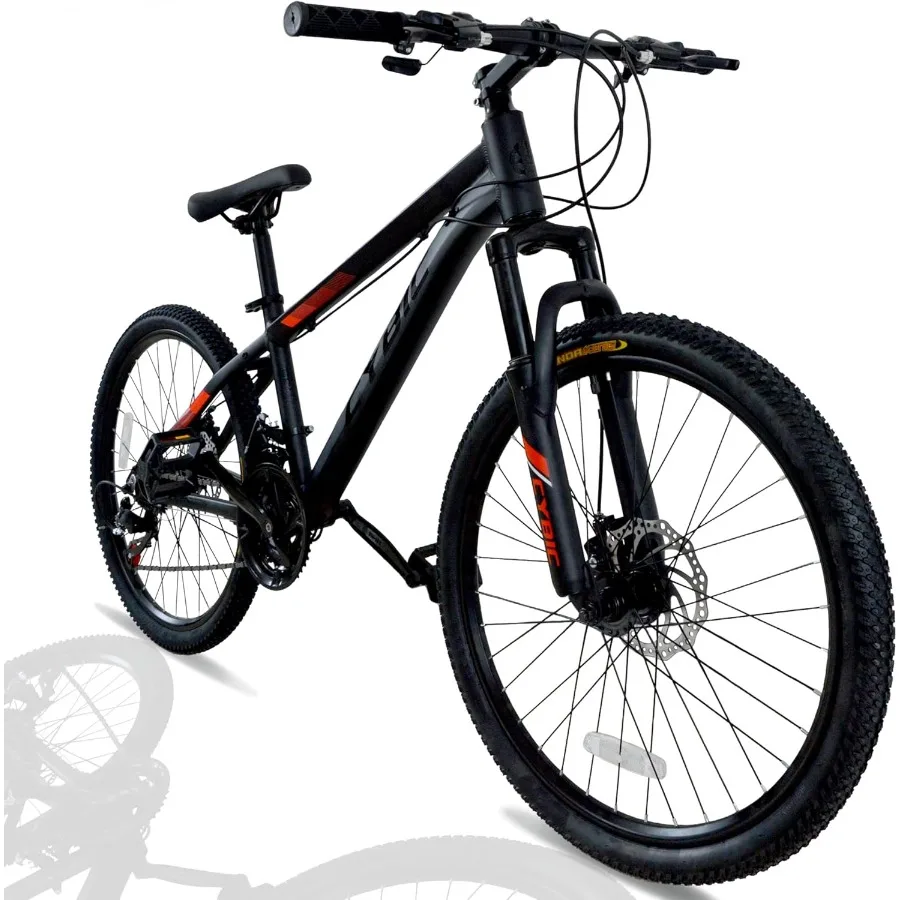 

Mountain Bike 24 26in 21Speed Disc Front Suspension Mountain Bike Youth Adult Mens Womens Commuter City Snow Bicycles