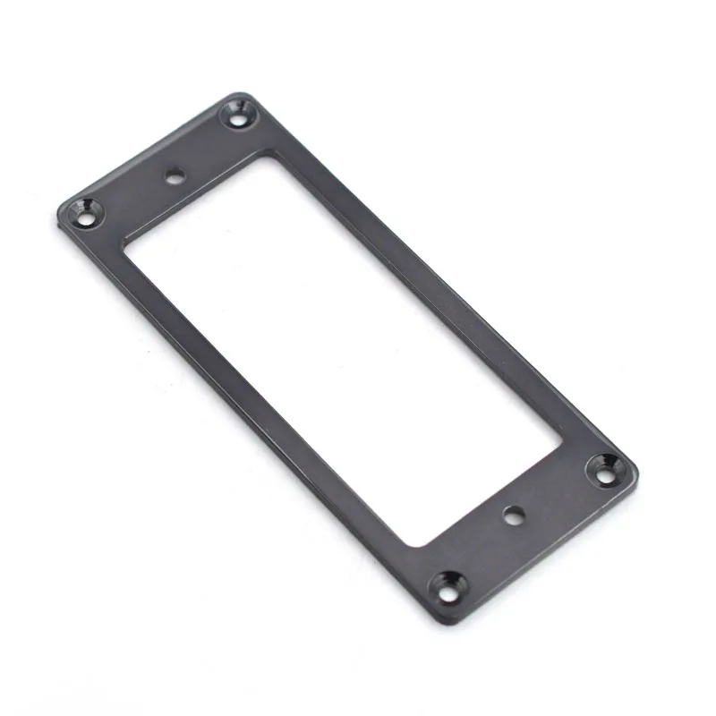 6 قطعة نمط صغير معدن قاعدة مسطحة لاقط هامبوكر الدائري للجيتار الكهربائي تصاعد داخل الإطار 69 مللي متر x 29.2 مللي متر كروم/أسود/ذهبي