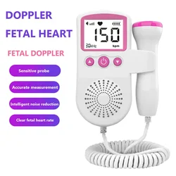 Ultrasound Baby Heart Rate Detector Pregnant Ultrasonic Baby Heartbeat Monitor Fetal Doppler Monitor For Pregnancy