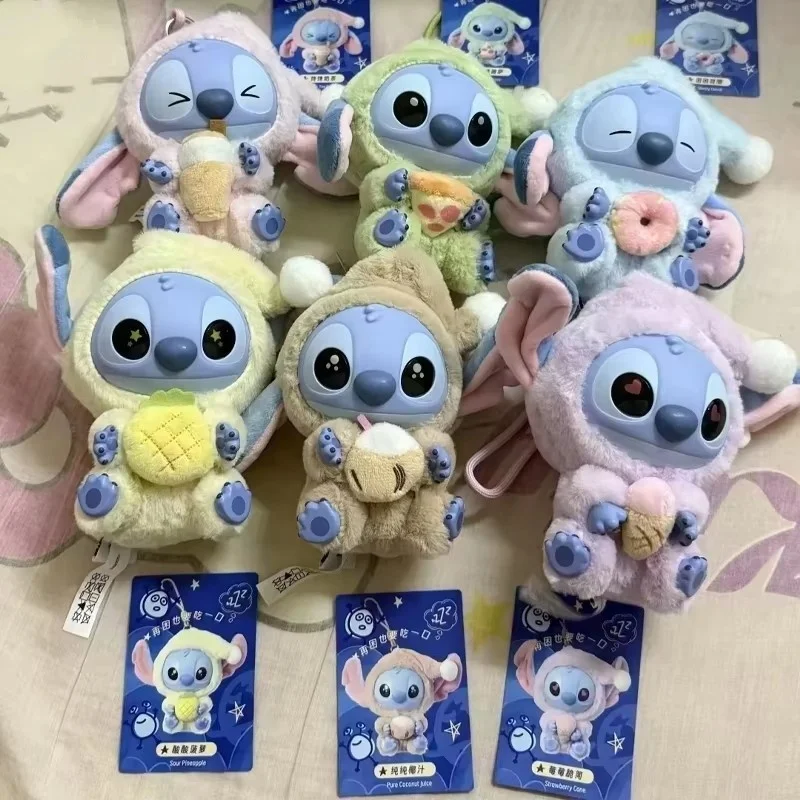 

Disney Stitch Eat Something before Sleep Vinyl Plush Blind Box - Mystery Surprise Toy Gift Bag Decoration Pendant for Fans
