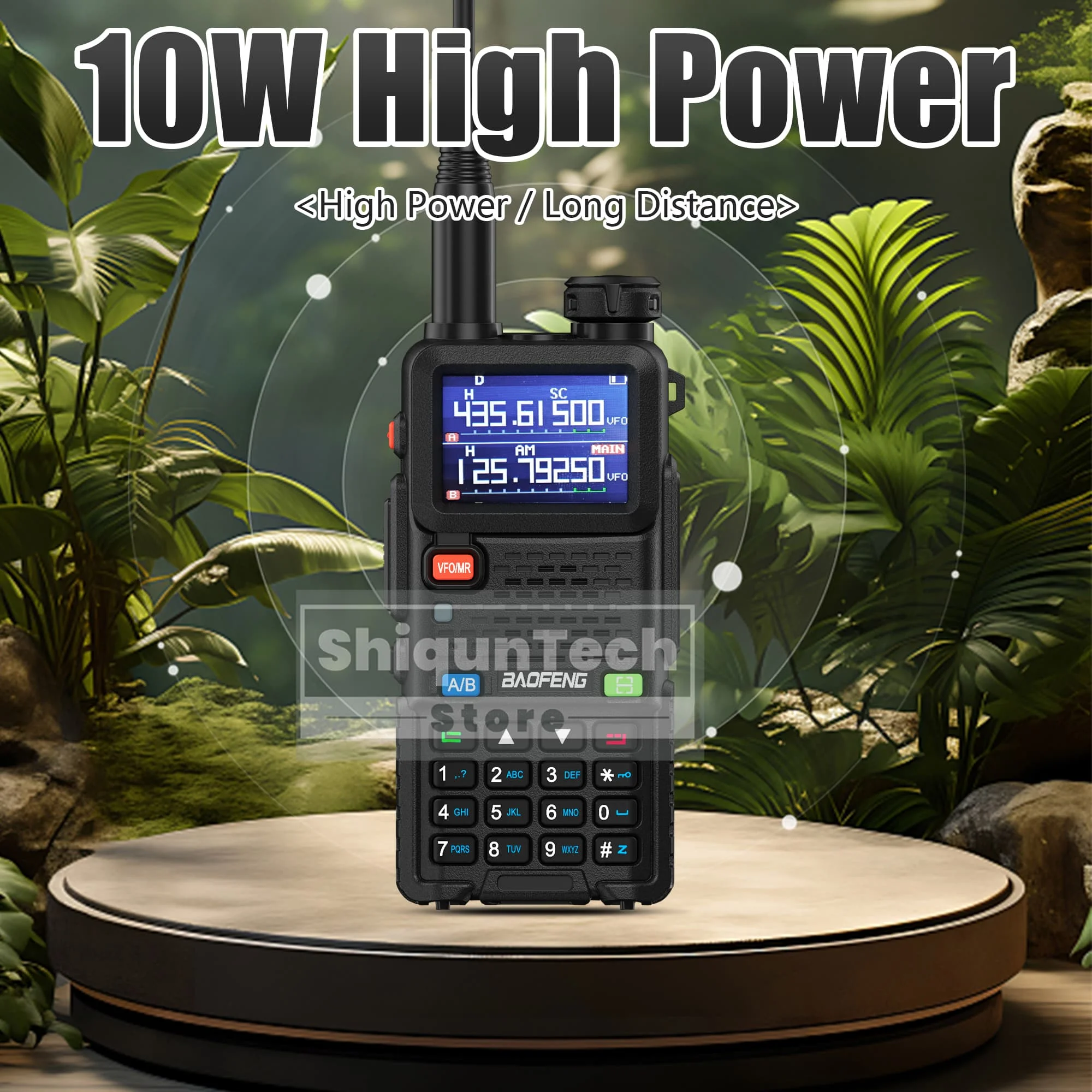 UV-5RM Baofeng اسلكية تخاطب Ture 10 واط راديو FM IC شهادة USB-C شحن عالية الطاقة 2500 مللي أمبير/3800 مللي أمبير/6800 مللي أمبير نسخة التردد #3