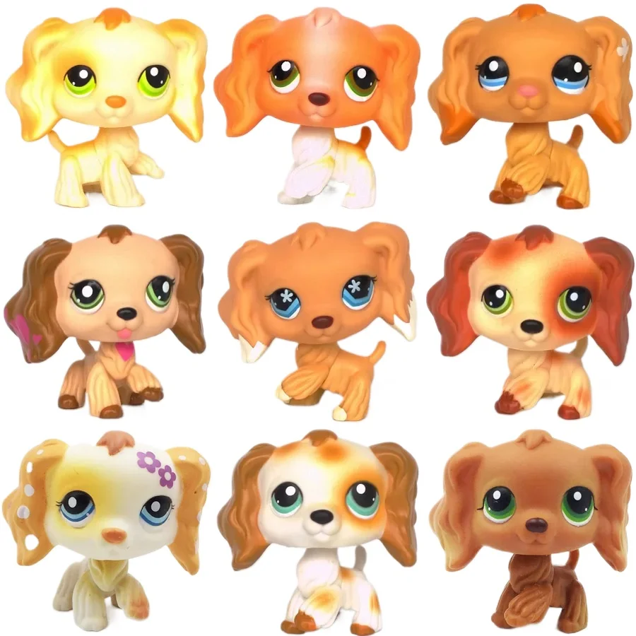 littlest pet shop lps toys Bobble head spaniel dogs #748 #960 #672 #575 old original Rare kids gen3 toys girls' collection toy