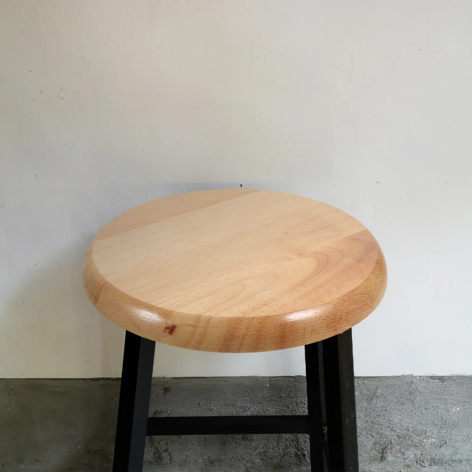 

Rustic Wooden Bar Stool Seat Replacement Round Chair Wood Cushion for Shed Door Lock Step Canteen Supply
