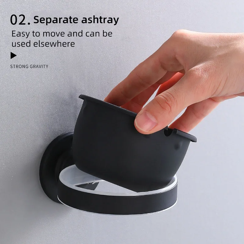 Description Picture 2 of itemOutdoor Wall Mounted Ashtray Stainless Steel Safety Ashtray Catering Home Windproof Ashtray and Standing Ashtray