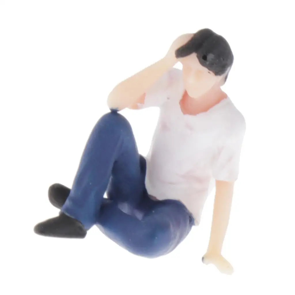 1/64 ทาสีชุดเด็กตัวเลขคนสําหรับฉากไดโอรามาของโรงเรียน