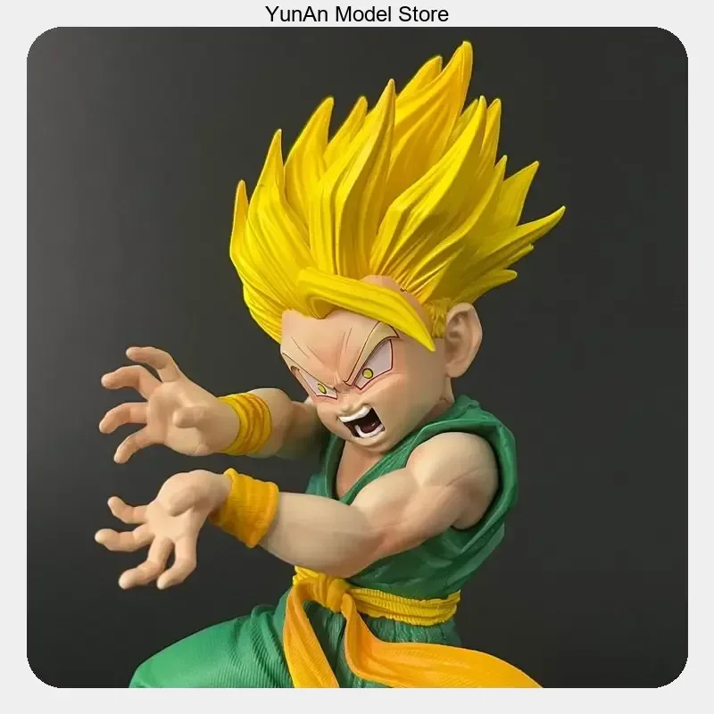 

21cm Dragon Ball Energy Wave Trunks Anime Figure Statue Desktop Decoration Collectible Toy Gift for Fans
