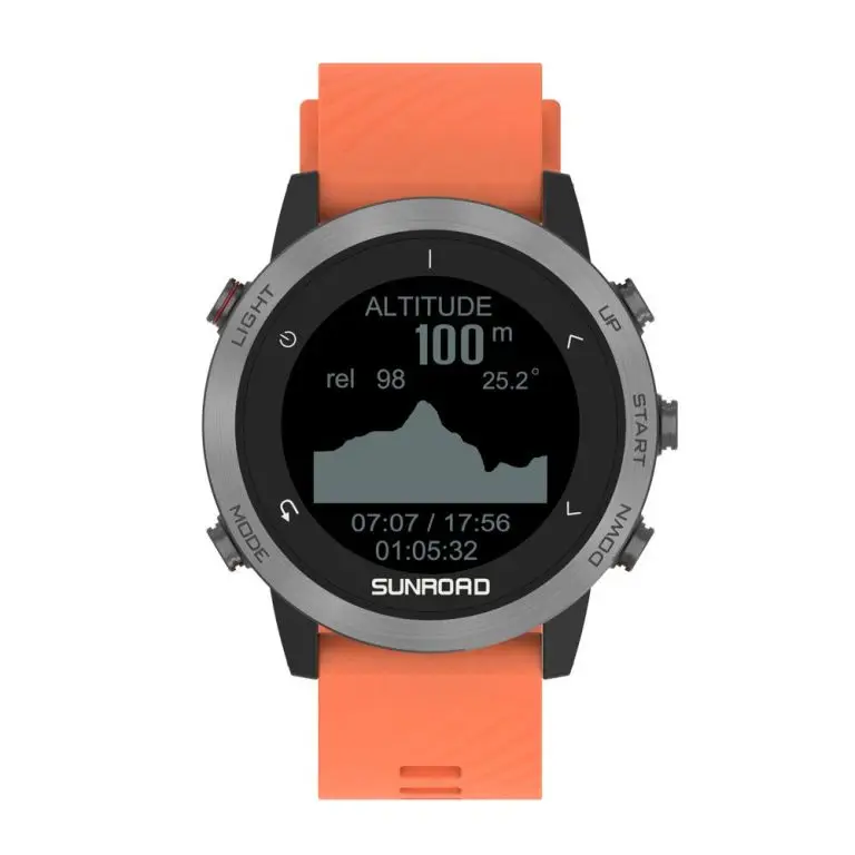 SUNROAD-reloj Digital deportivo FR935 para Android, dispositivo con GPS y brújula, 5ATM, Monitor de ritmo cardíaco y esnórquel, descarga de