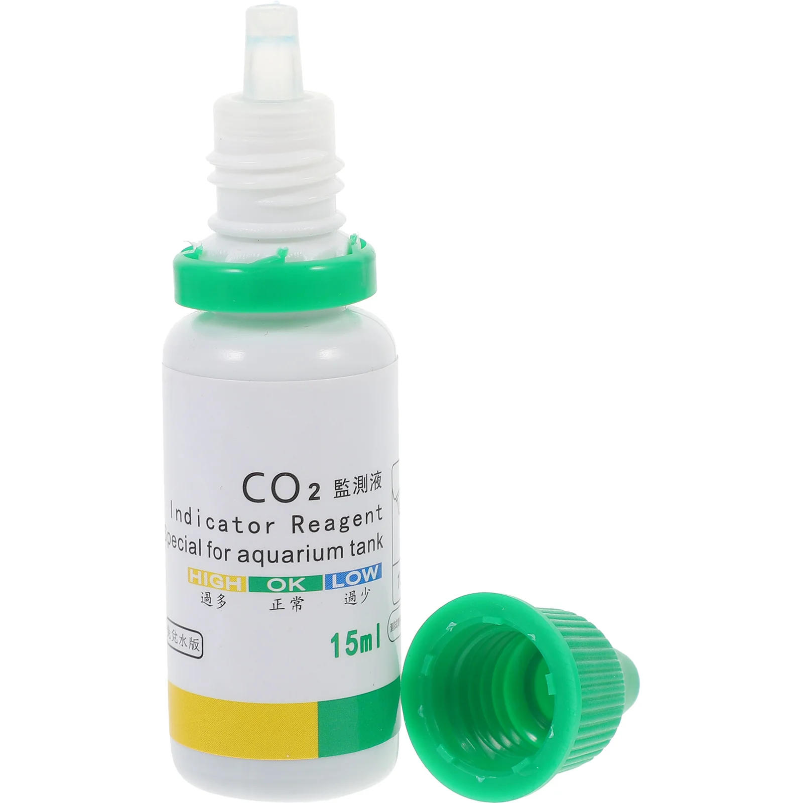 

1 Bottle Water Aquarium Test Indicator Solutions for Fish Tank Co2 Testing Kit High Definition Color Change Aquarium Water