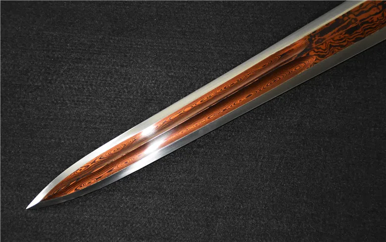 Medieval Blood Blade sword Short sword Damascus Steel Real sword Japanese Straight Knife battle ready sharp weapon Sword katana