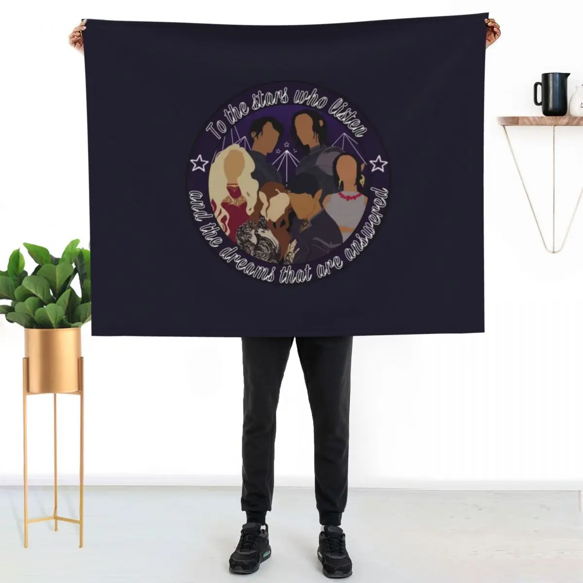 The Night Court Inner Circle Throw Blanket Men's Soft Warm Throw Blanket for Couch