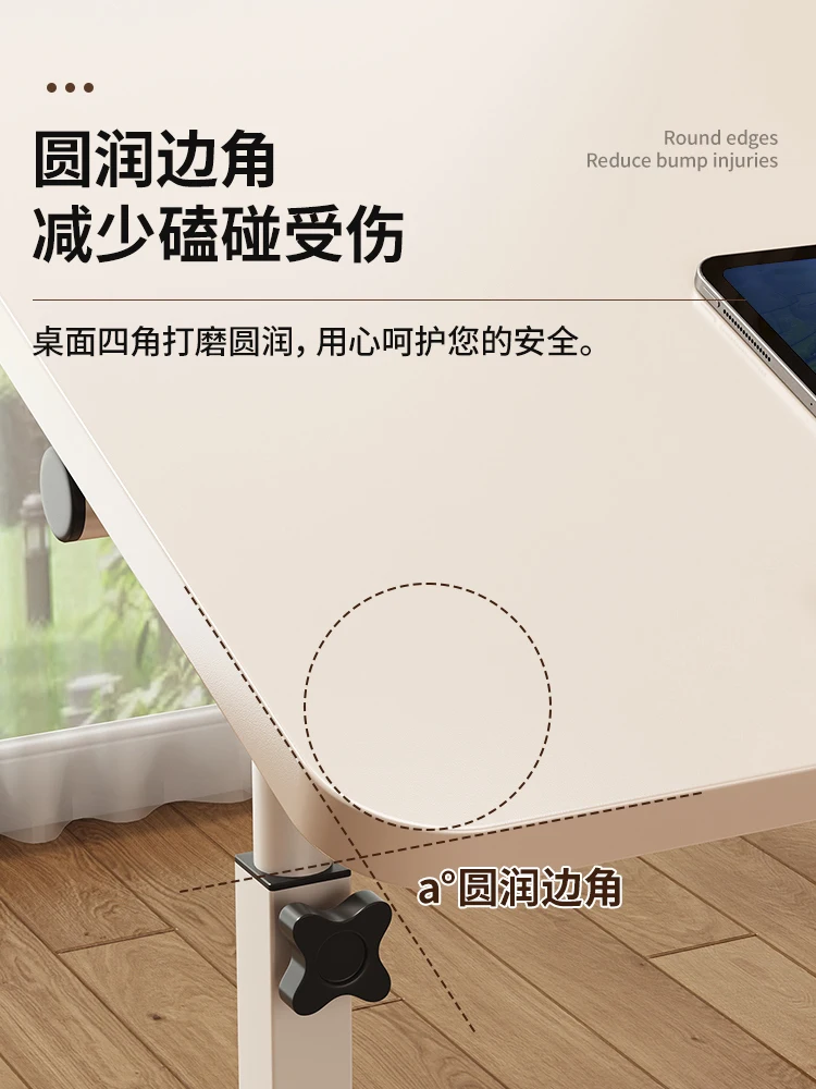 Ergonomic Computer Lap Desk Gaming Adjustable Standing Modern Corner Portable Office Folding Bed Minimalist L-Shaped Laptop