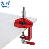 YOMO Hinge Boring Jig Woodworking Wardrobe Cabinet Hole Drilling Guide Locator with Fixture Opener Template Hardware Tools Kit