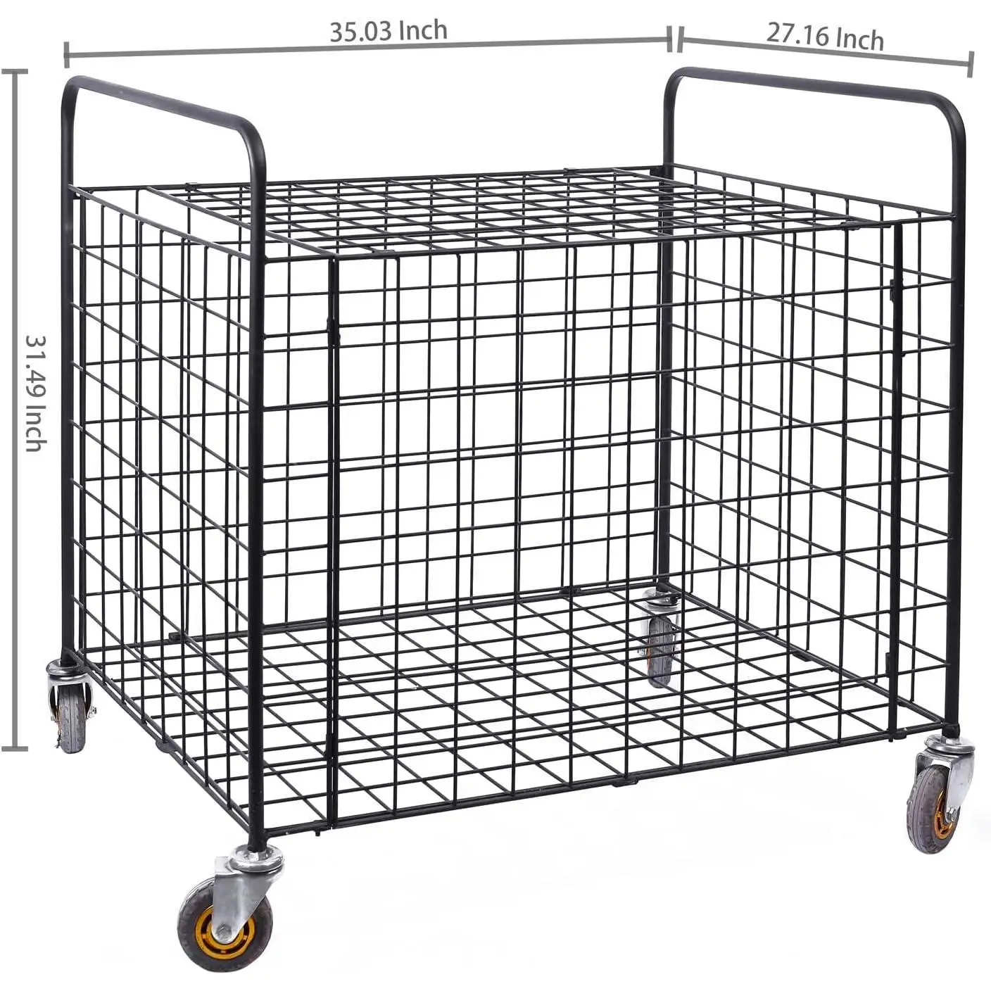 Carro de almacenamiento de pelotas deportivas múltiples de Metal para gimnasio profesional con ruedas industriales gigantes, casillero de equipo portátil de grado comercial