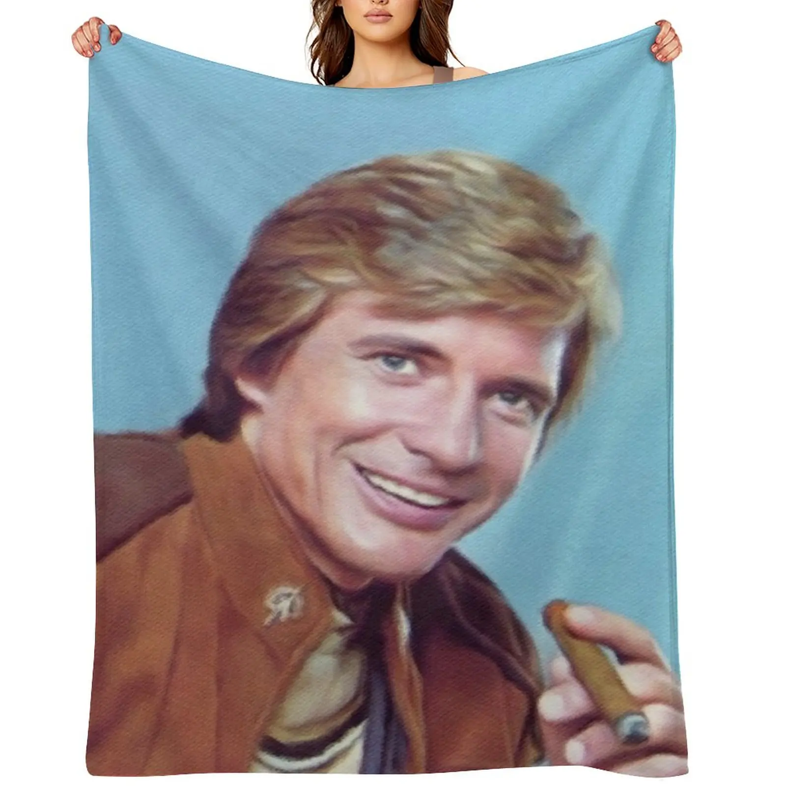

Dirk Benedict, Actor Throw Blanket Soft Blankets For Sofas blankets ands Sofa Blankets