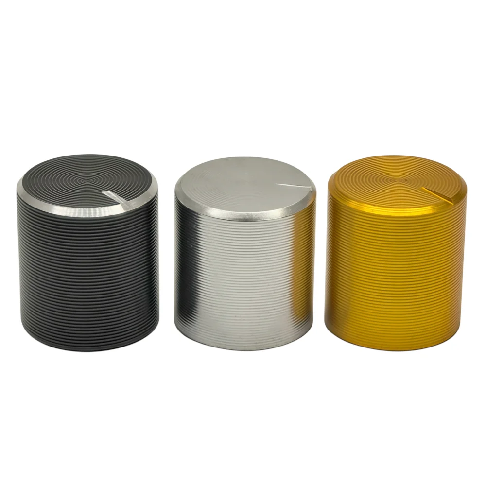 10pcs 10*10mm Aluminum Alloy Potentiometer Knob Cap Volume Control Knob Hat Rotation Switch 10 x 10mm (D x H)