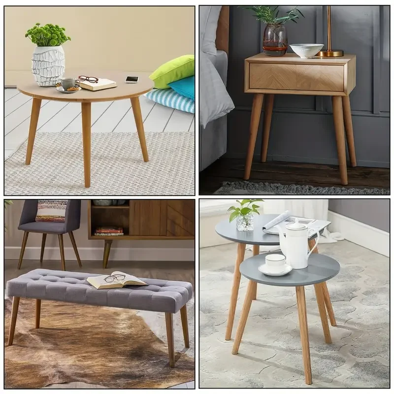 Staffa per gamba da tavolo in legno massello Tavolo in legno per aumentare il tavolo da trucco universale