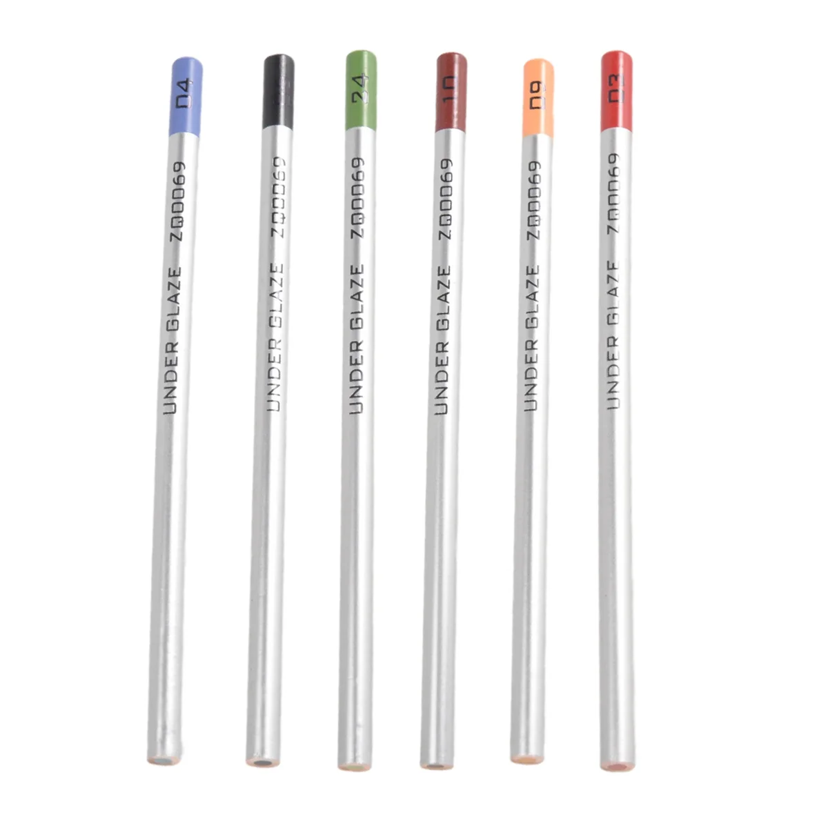 SLQZT 6Pcs Underglaze Pencils for Pottery for Decorating Fused Glass and Under Glaze Ceramics