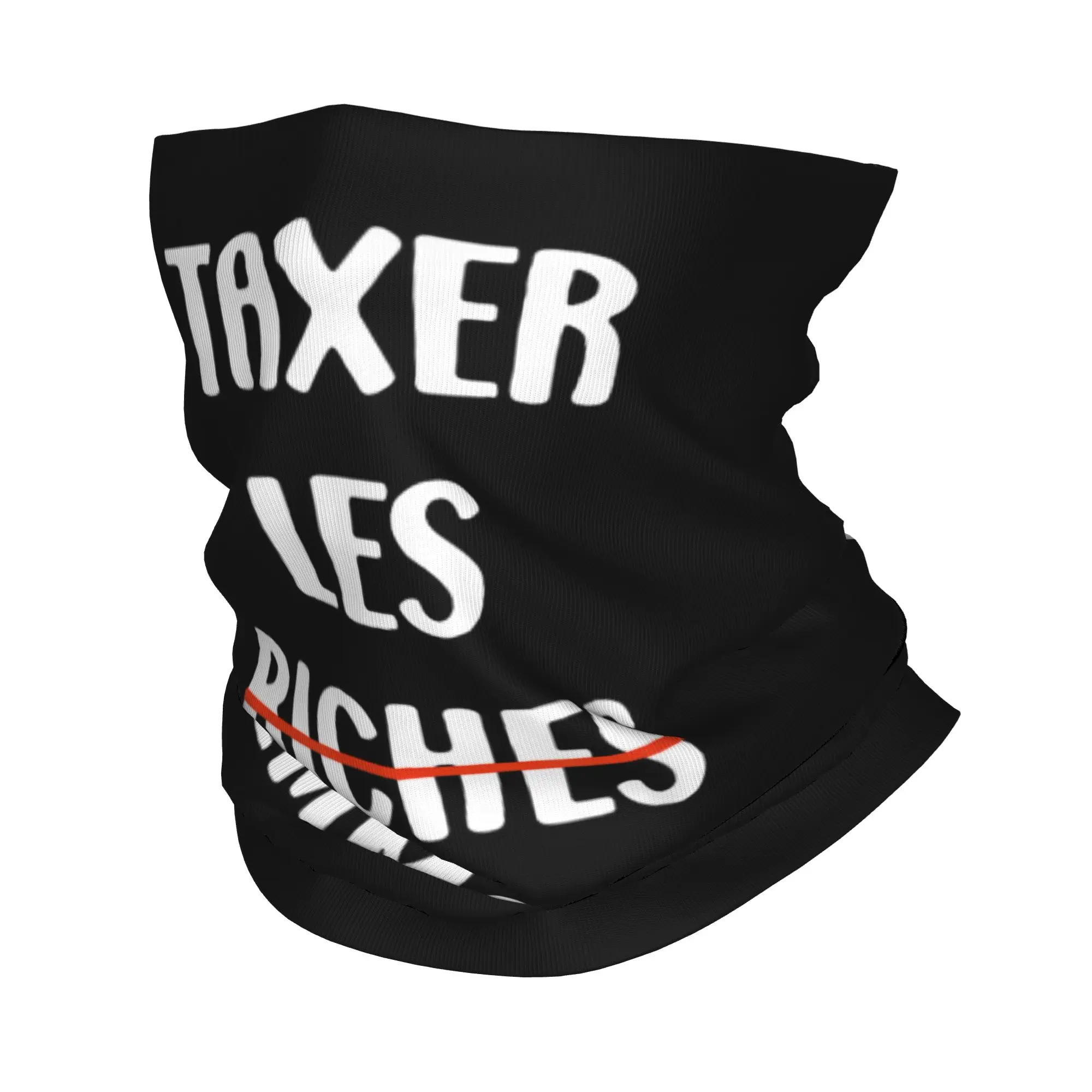 

Taxes Flemmards France Humour Taxer Les Riches Bandana Neck Cover Printed Balaclavas Face Scarf Multi-use Headband Outdoor Adult
