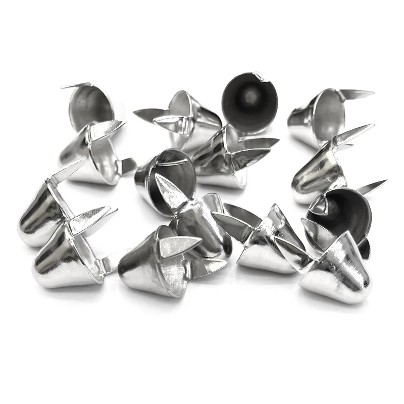 13 mm Silver Iron Buckle Decorative Rivet for Leather /Clothes/ Bags /Shoes Western Metal Head Conical Buttons Gothic Punk Nail