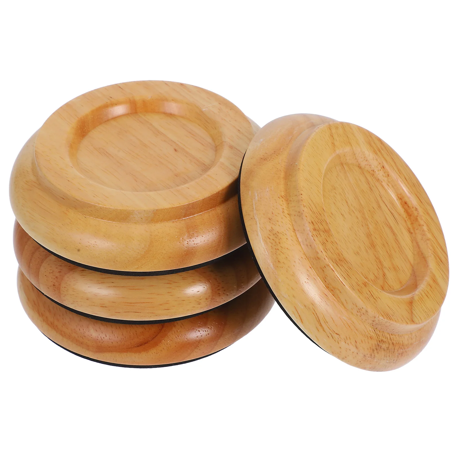 

4 Pcs Piano Foot Pads Non-skid Thick Caster Cups For Floor Protection Universal Leg Mats Anti-noise Furniture Legs