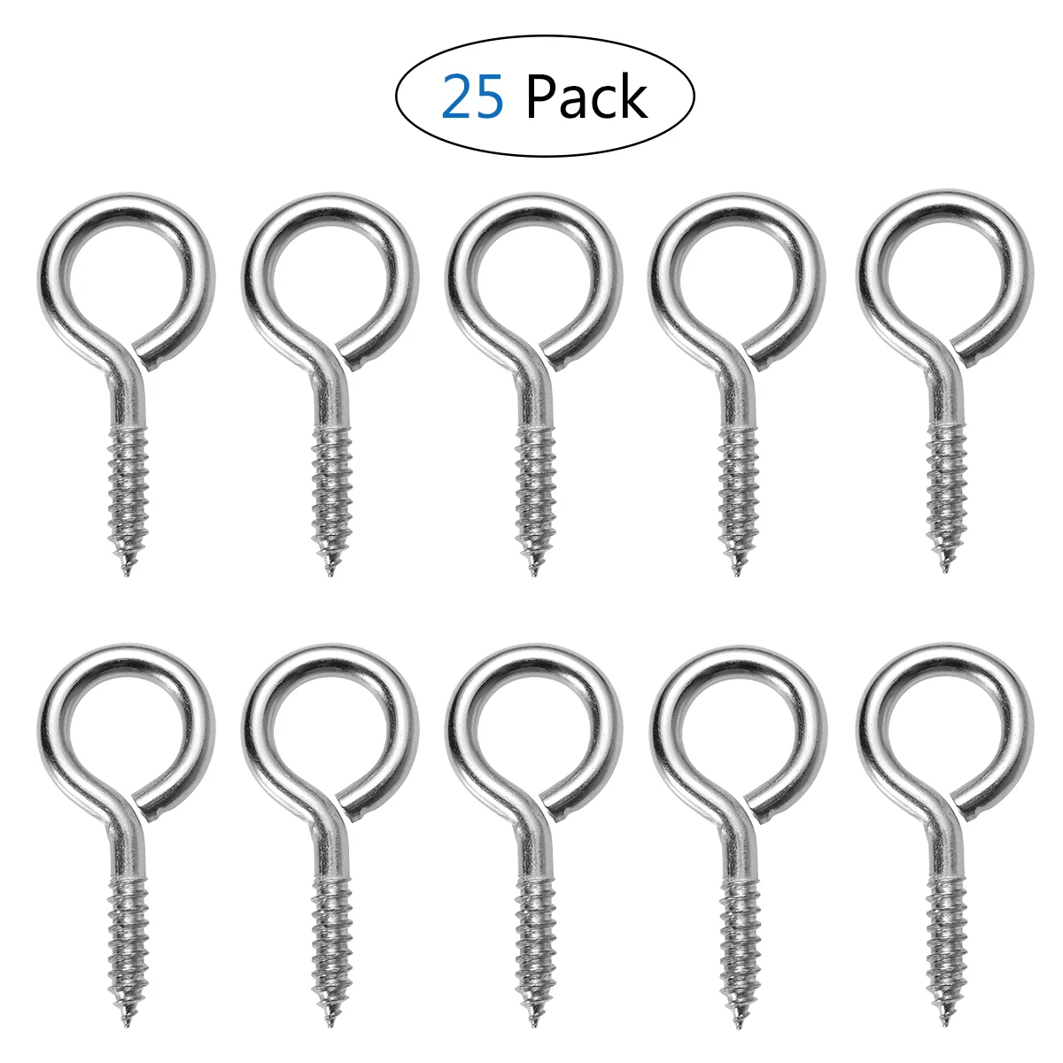 

BESTOMZ 25pcs Screw Eye Pin Peg Bails Jewelry Making Findings for Crafting Screw Eye Pins Screw Eye Bails