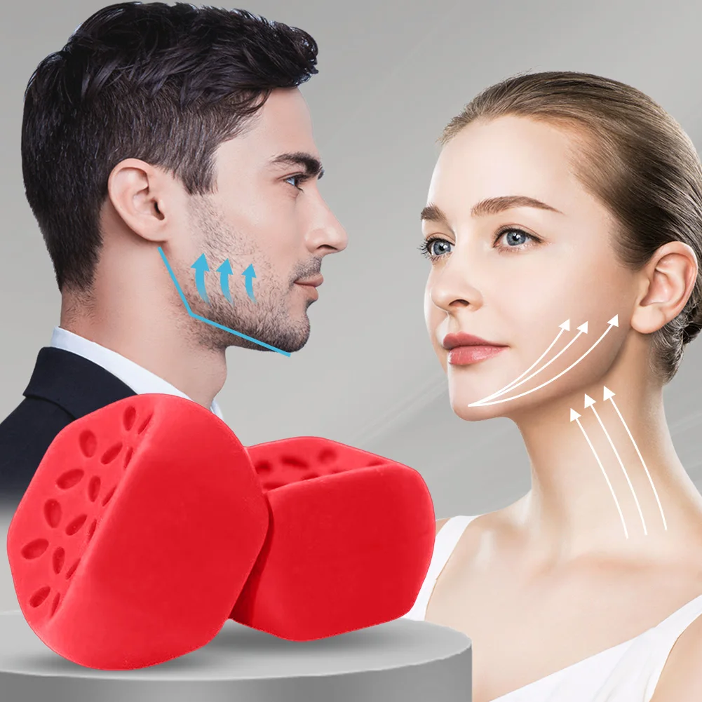 40/50/60lbs Silicone Jawline Exerciser Ball Facial Toner & Jawline Fitness Ball Double Chin Exerciser Anti-aging Facial Beauty