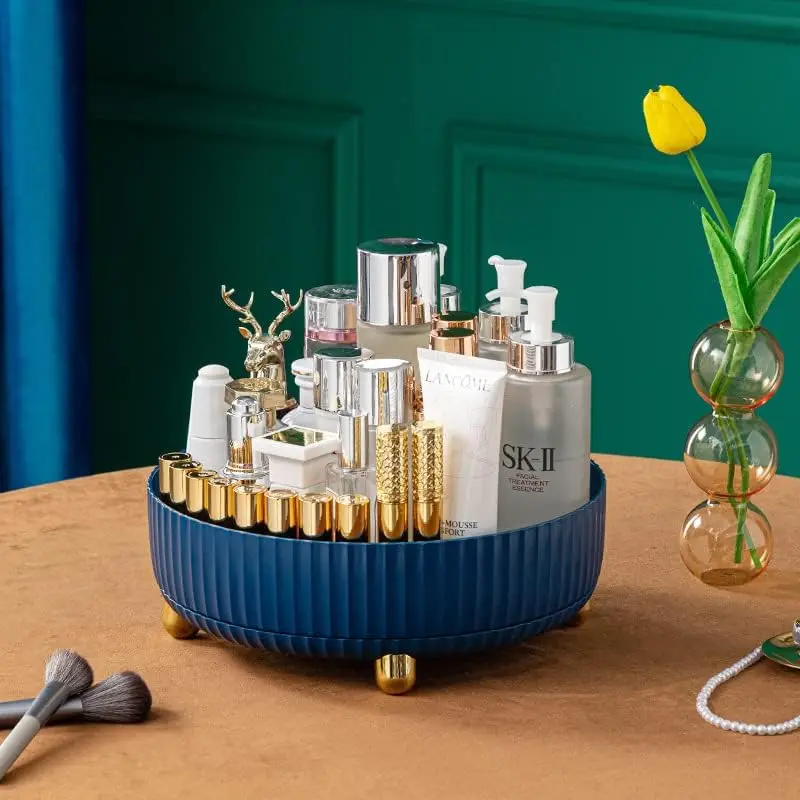 منظم عطور المكياج، ° منظم العناية بالبشرة الدوار، صينية الغرور، منظم مستحضرات التجميل الدوار لخزانة الملابس، الغرور، الحمام #3