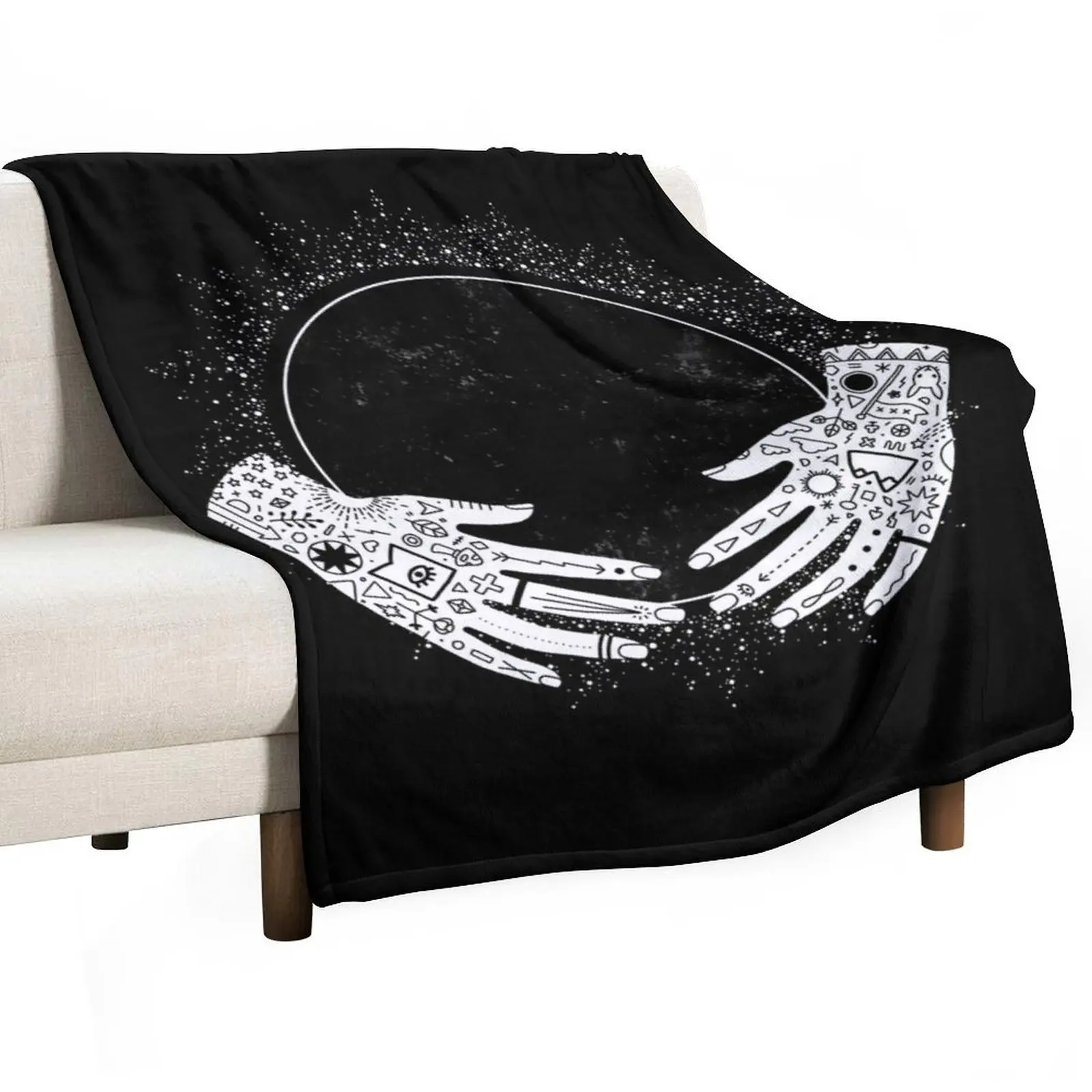 

New Moon Throw Blanket halloween blankets and throws Picnic christmas gifts Blankets