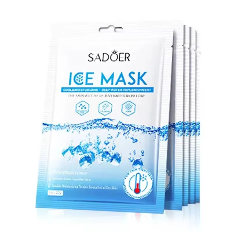 

5pcs SADOER Ice Masks for Face Deep Hydrating Moisturizing Brightening Firming Face Mask Sheet Facial Masks Beauty Skin Care