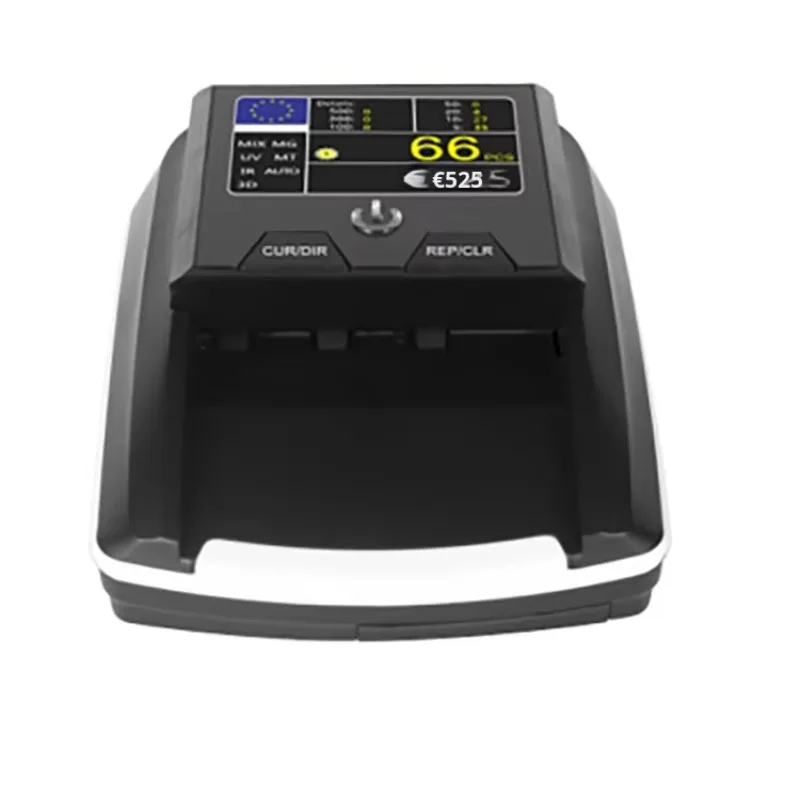 AL-136T Banknote Counter TFT Screen Dollar Euro Currency Detector Authenticity Counterfeit Detection Battery Bill Counter