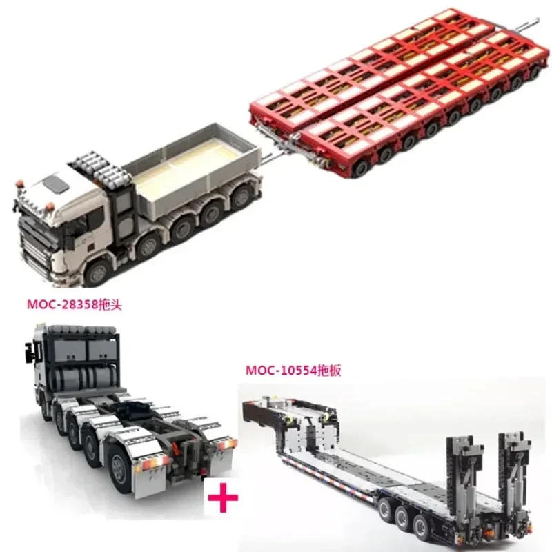 - MOC-29504 Cabin MOC-10554 Extension Plate MOC-28358 Truck Series MOC-57462 Trailer Building Block Model Birthday Gift
