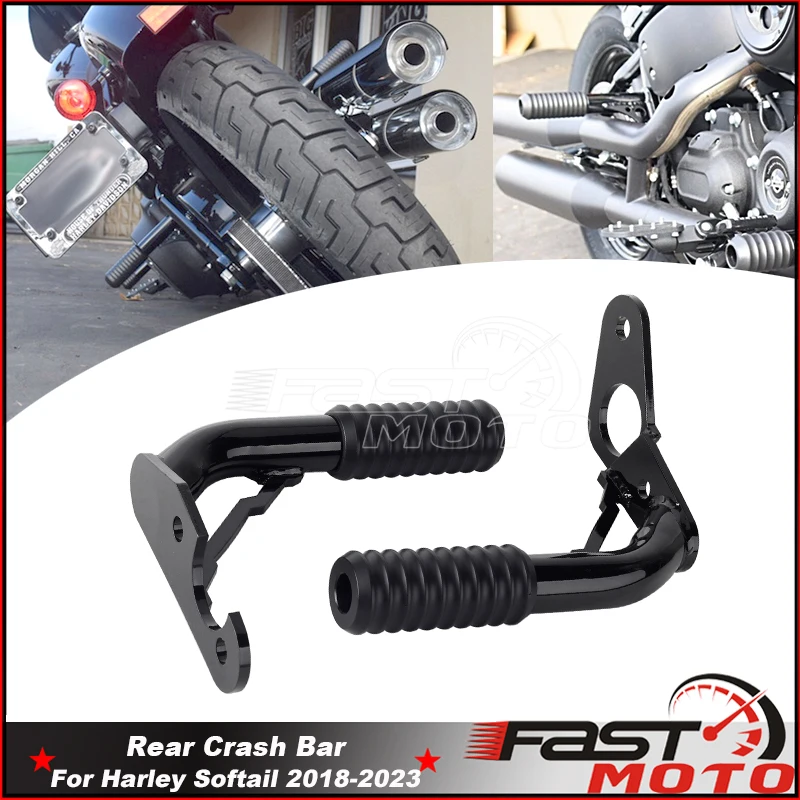 

Motorcycle Rear Passenger Highway Engine Guard Crash Bar Frame Sliders For Harley Low Rider S ST FXLRST FXLRS FXLR Fat Bob 18-23