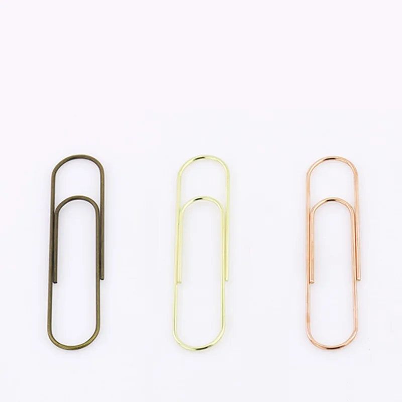 Imagem -05 - Multicolor Metal Bookmark Paper Clip Clips Grande Paper Bonito Book Mark Material de Escritório Grande 10cm Enorme Tamanho Grande