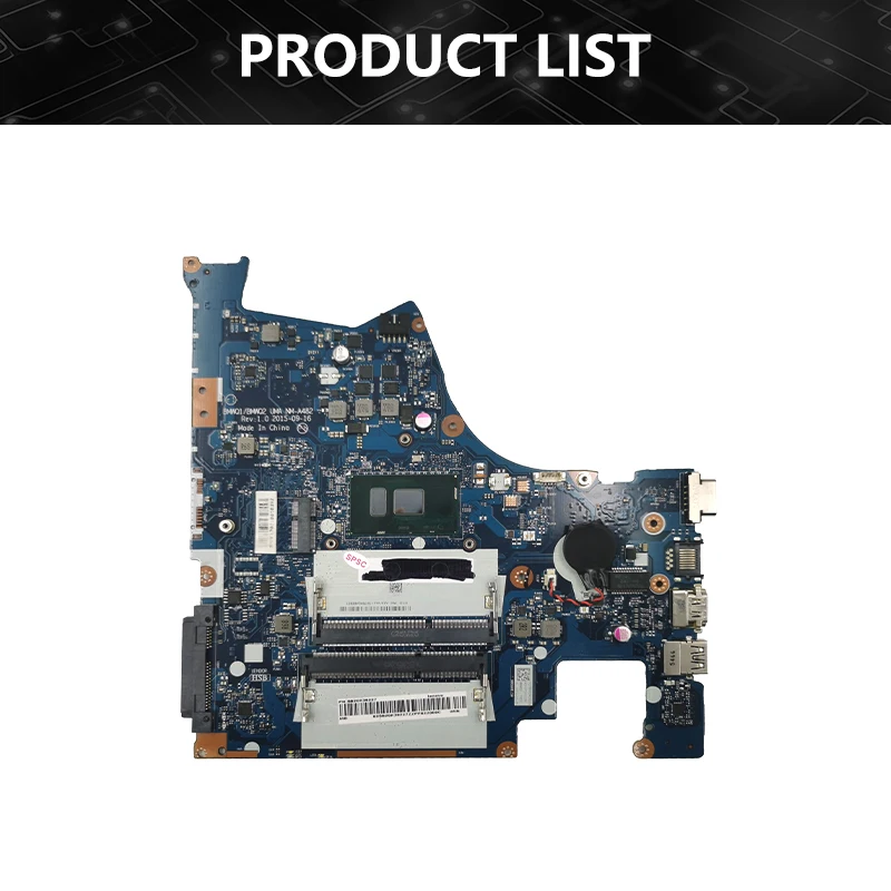 Placa-mãe portátil totalmente testada para Lenovo, Mainboard para Ideapad 300-15ISK, I3-6th Gen CPU, DDR3, 5B20K38201, NM-A482