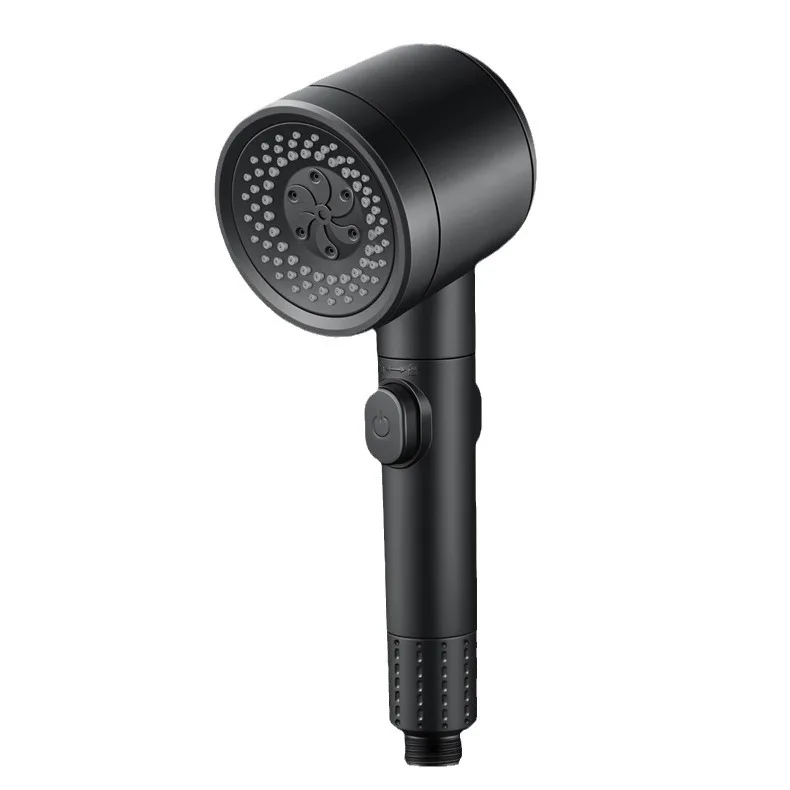 Super pressurized black technology low water pressure specialized showerhead for household use